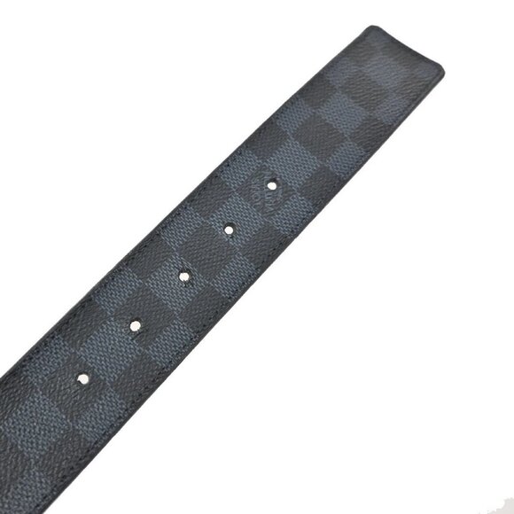 LOUIS VUITTON Ceinture LV Initial Belt 85/34 Damier Cobalt Blue M9210 80EF584 - Picture 13 of 15
